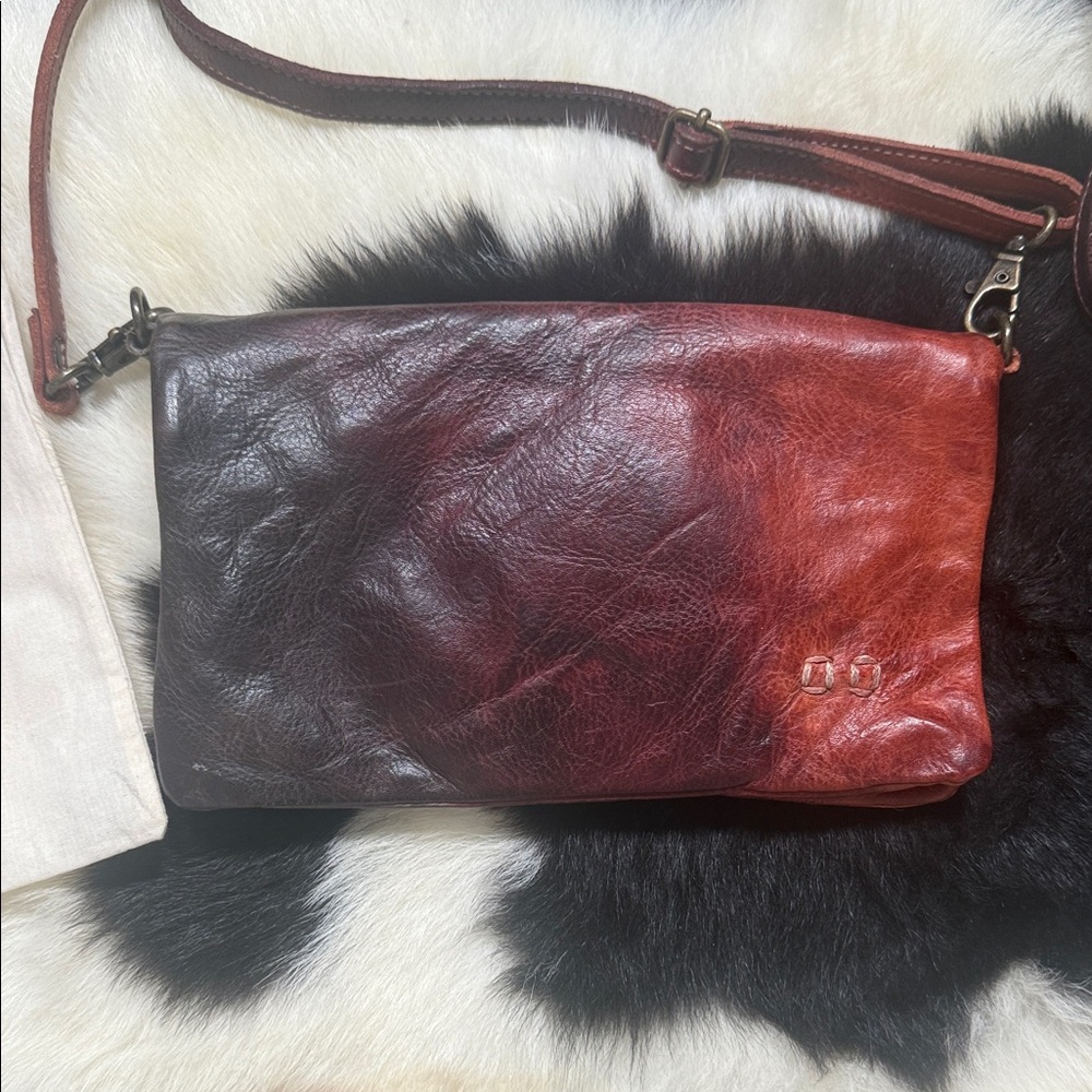 Bed|Stü Leather Cadence Wallet Wristlet Crossbody Bag Tie Dye - Picture 2 of 9